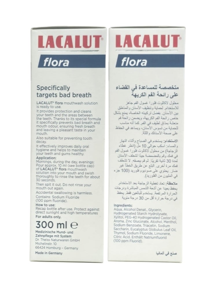 LACALUT Mouthwash Flora Fresh Breath Anti Halitosis 300Ml - Image 5